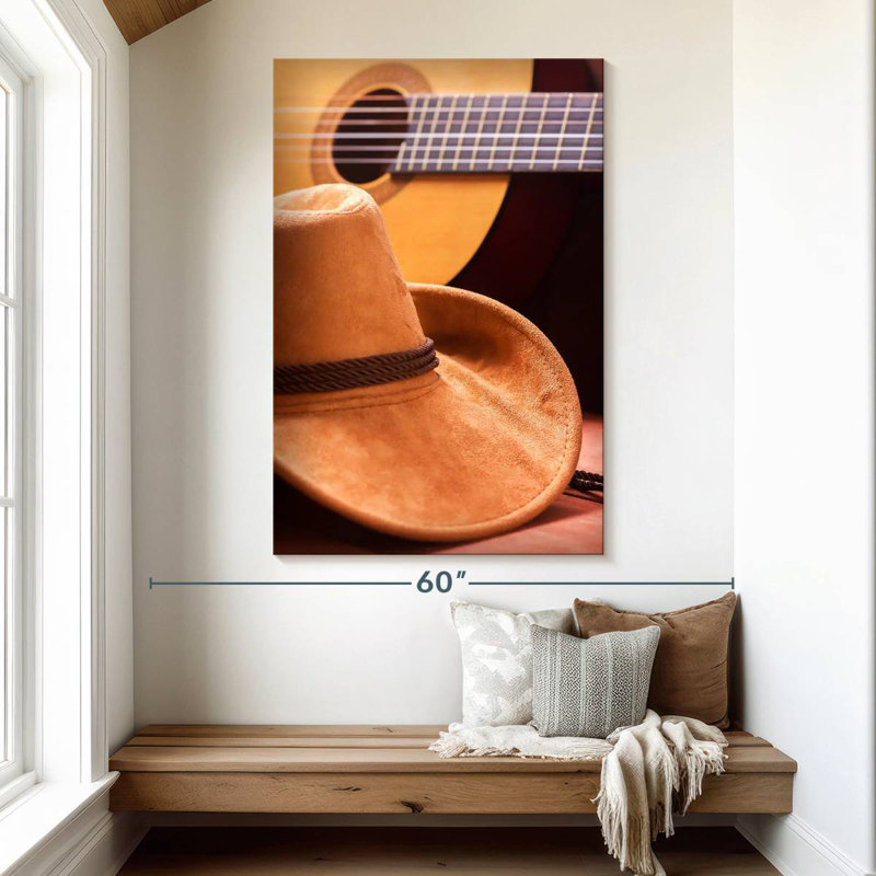 Abarca Country Hat et guitare, H 51 po x l 34 po