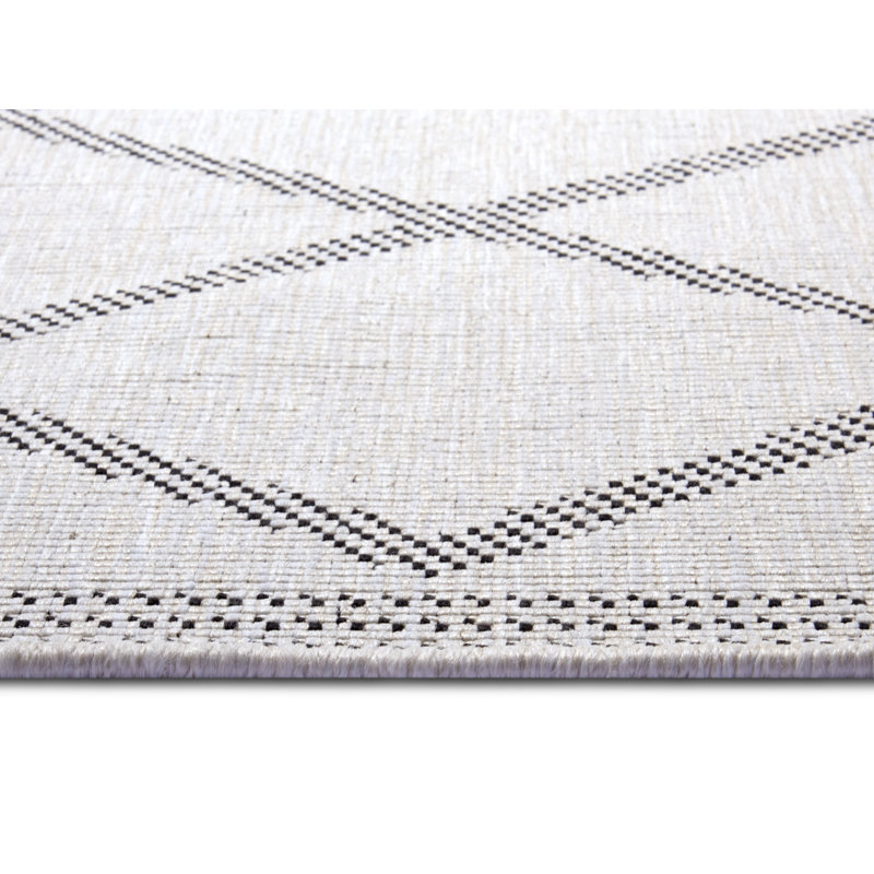 Cebu Flatweave Grey Rug, Rectangle 240 x 340cm