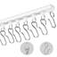 Ceiling Curtain Track Set 9.9 FT/3 Meter Self Adhesive Room Divider White