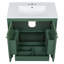 30'' Single Bathroom Vanity With Ceramic Top-2105517564