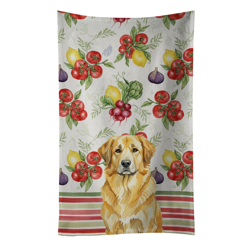 Serviette de cuisine lion Lionberger, Lion jaune Leonberger