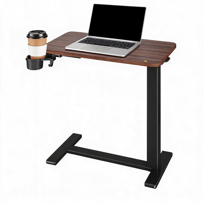 MDF Steel Computer Desk, Brown/Black