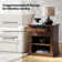 Wadeeah 26.75'' H Transitional Nightstand with Built-In Power Station and LED Light Strip