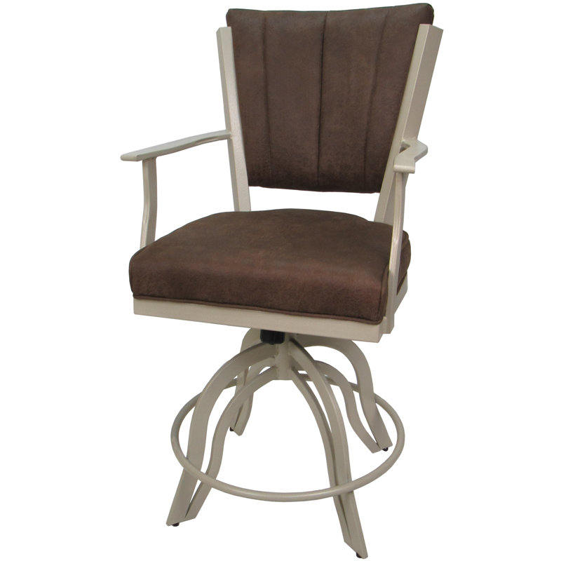 Tabourets de comptoir en métal Custom, Beige, Whisky du Nord-Ouest, Tabouret de comptoir (siège d'une hauteur de 26 p