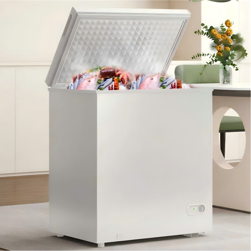 10.0 Cu Ft Chest Freezer, Top Open Door Deep Freezer With Adjustable Temp Control Quiet Operation, Energy Efficient, White