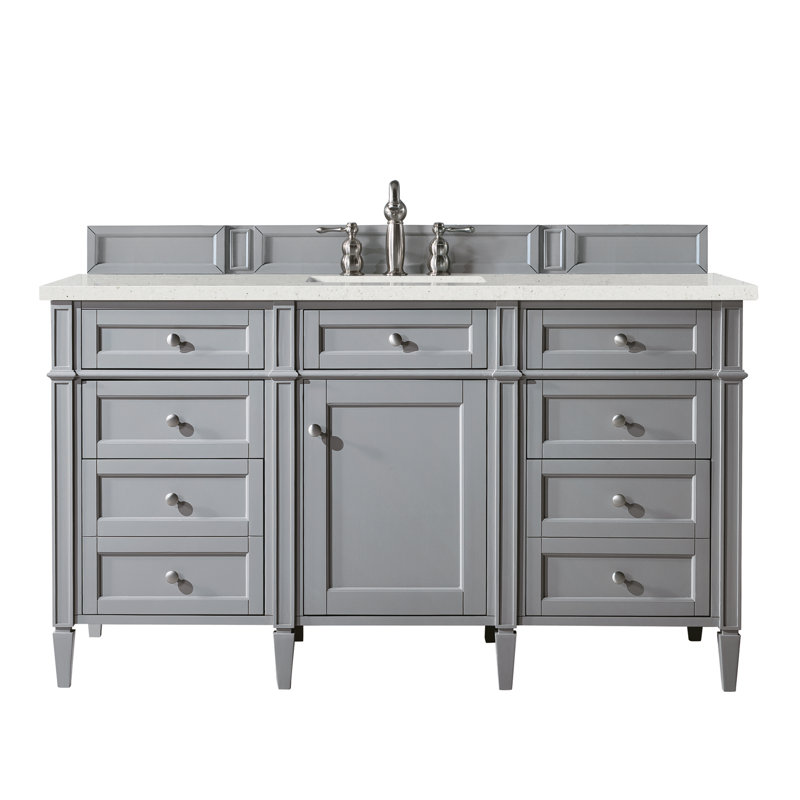 Meuble-lavabo simple 60 po Dussault, Délice de lime, 8 po, Pacane