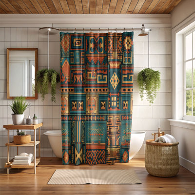 Native Patterns - Rideau de douche Premium