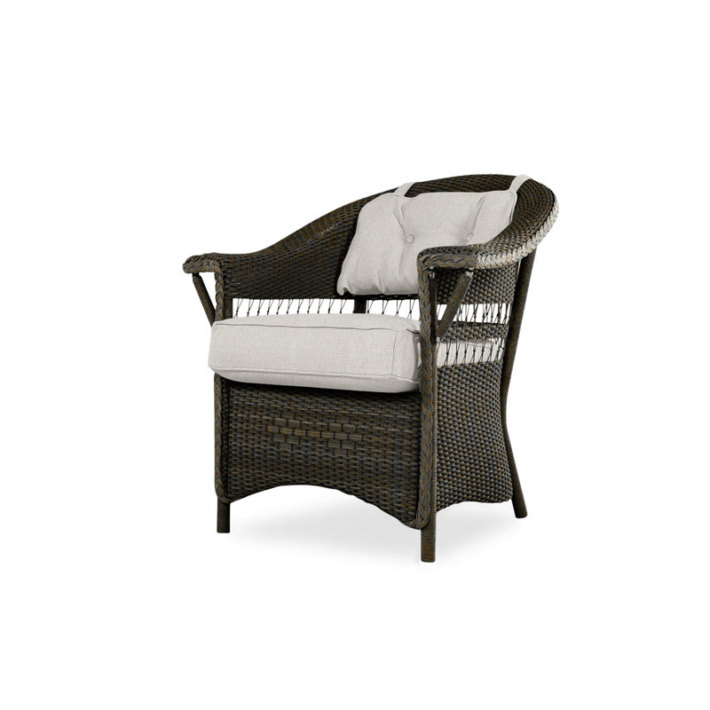 Nantucket Outdoor Dining Armchair, Decorline Navy, Mink