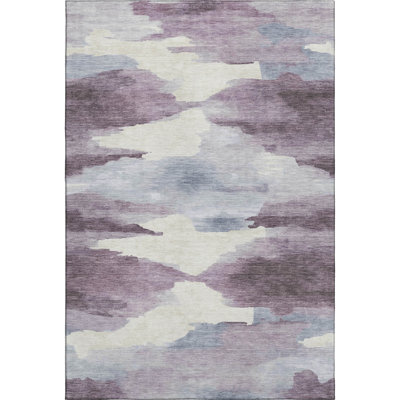 Premium Machine Washable Mayfield AMF2259 Swirls Rug