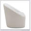 Chaise d'appoint en tissu blanc cassé
