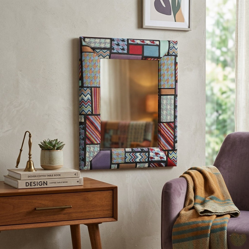 Fabric Rectangle Mirror