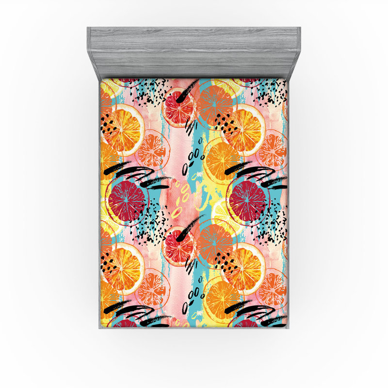 Drap-housse Ambesonne Citron, California King Fitted Sheet
