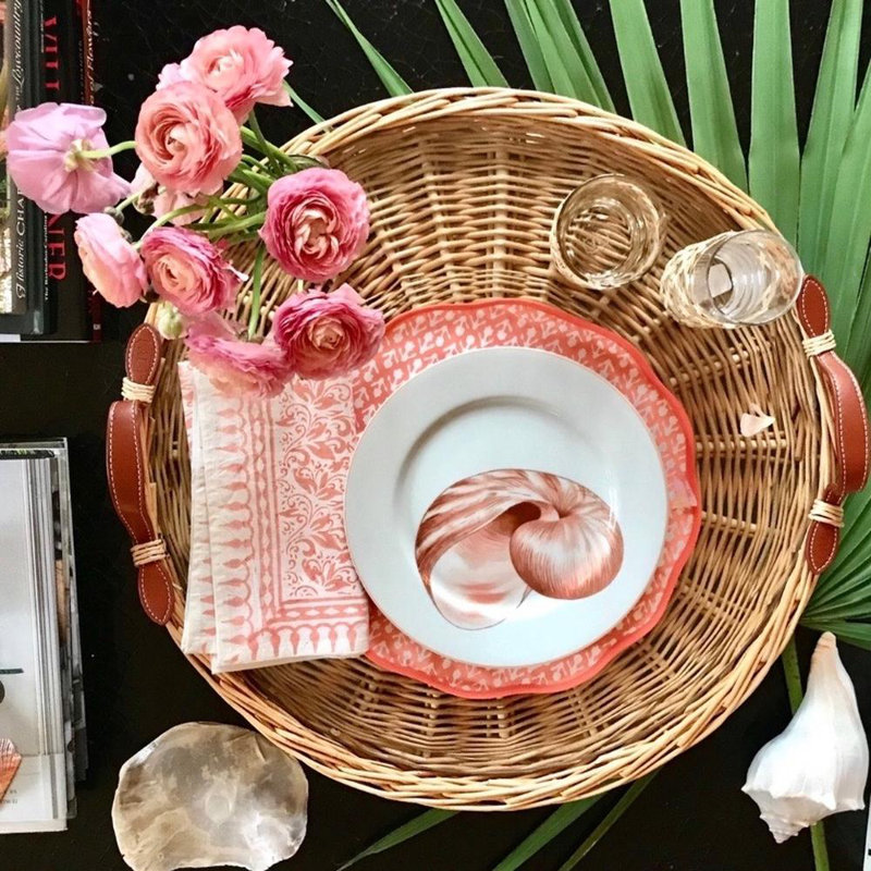 Plateau rond Amanda Lindroth Island, L 14,25 po x P 14,25 po x H 3 po