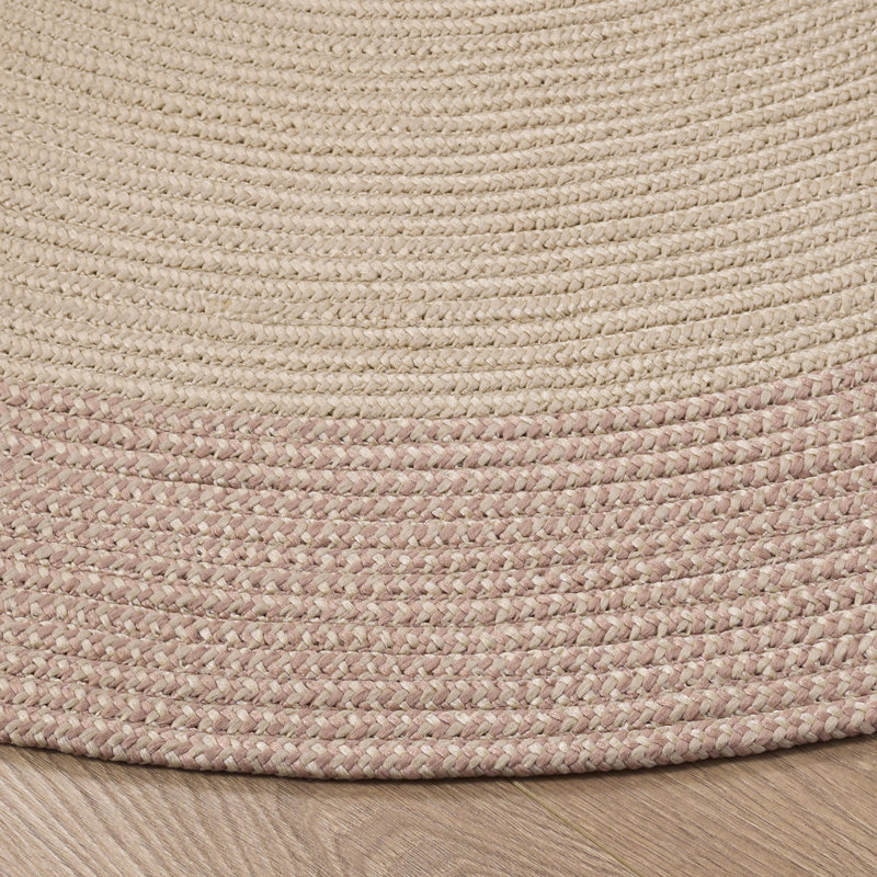 Braided 284 Hand Woven Performance Machine Washable No Pattern Rug, Oval 6' x 8'