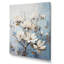 Minimalisme blanc et bleu Magnolias Florescence - reproduction sur toile-1388774585-1388774590