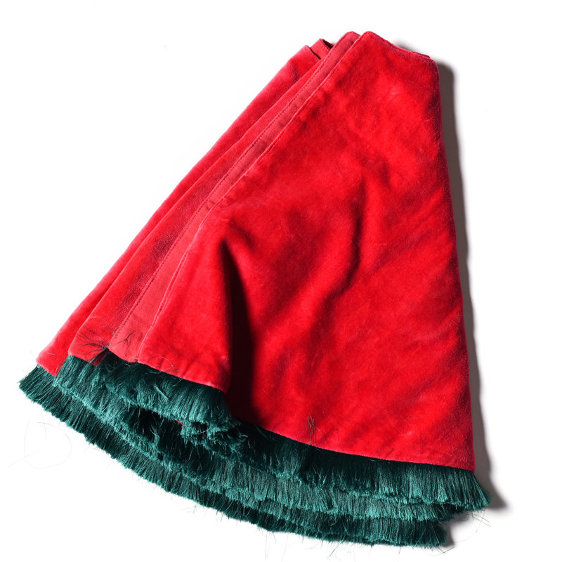 Cache-pied pour sapin, Rouge
