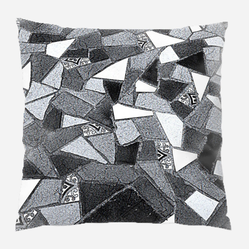 Ceramic Throw Pillow, Gray