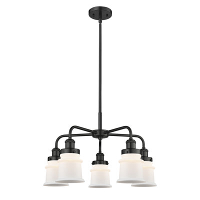 Alvi 5 - Light Glass Dimmable Chandelier