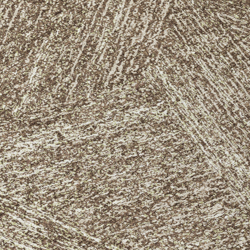 Terra Chocolate Washable Indoor-Outdoor Rug - , 8' x 8'