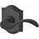 Curve Privacy Door Lever with Traditional Arch Rose