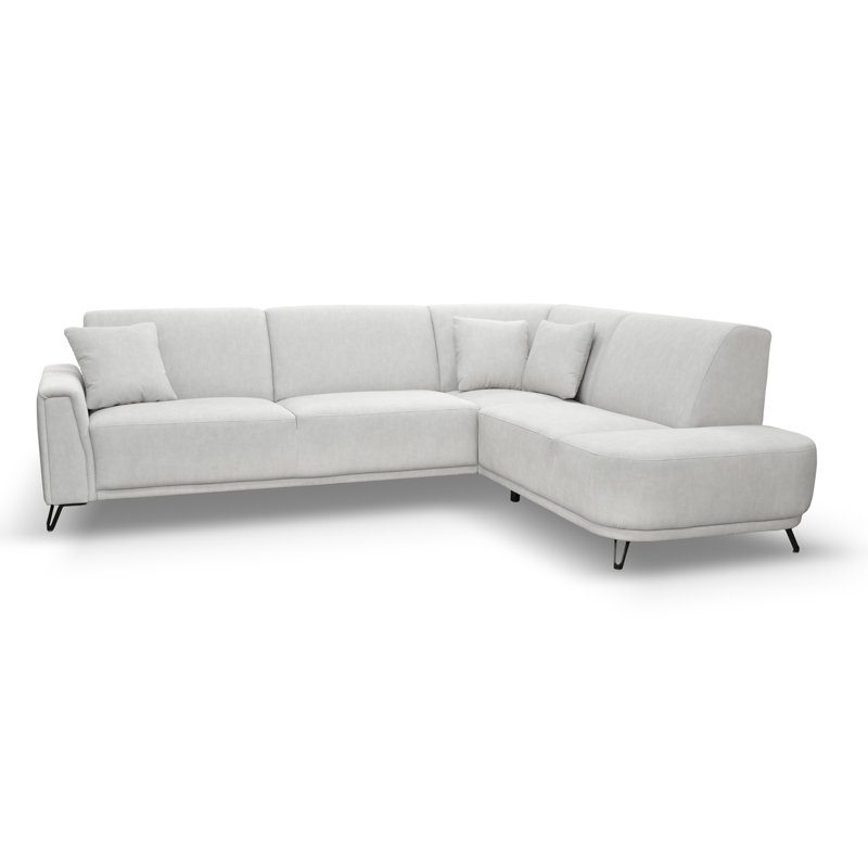 Vecellio 4 Seater Corner Sofa , Light beige, Right facing