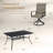 6-Person Rectangular Patio Dining Set Wtin Swivel Chairs-689775361