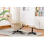 Fauteuil inclinable ergonomique manuel en similicuir avec repose-pieds de 28,7 po de largeur Bourkelands-2138780331