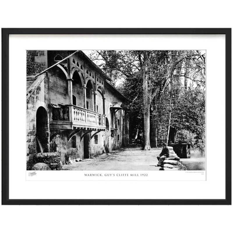Warwick, Guy's Cliffe Mill 1922 - Single Picture Frame Print, 28cm H x 36cm W x 2.3cm D