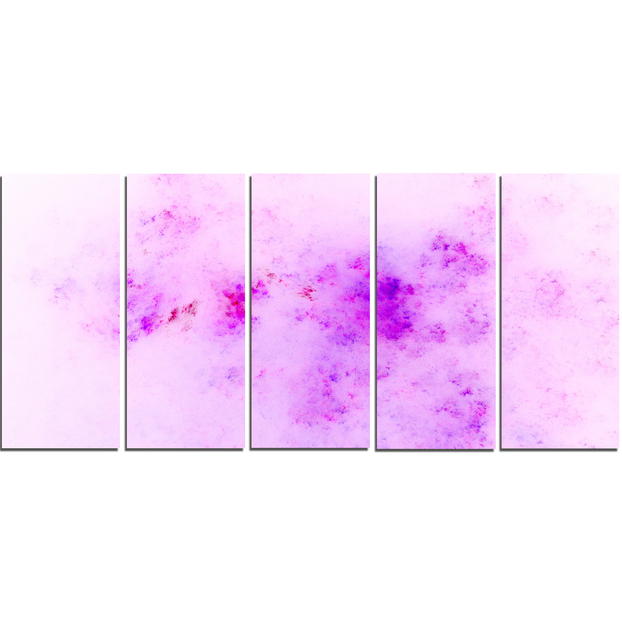 designart-blur-light-pink-sky-with-stars-on-canvas-5-pieces-graphic-art