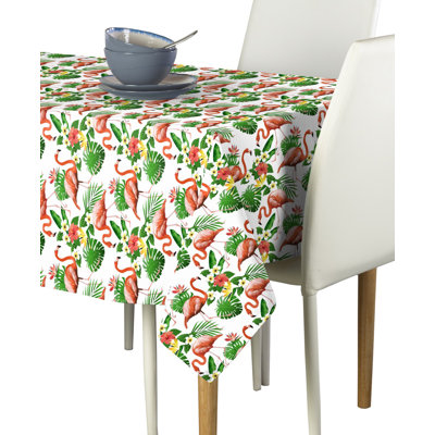 Ilani Tropical Flamingos Tablecloth