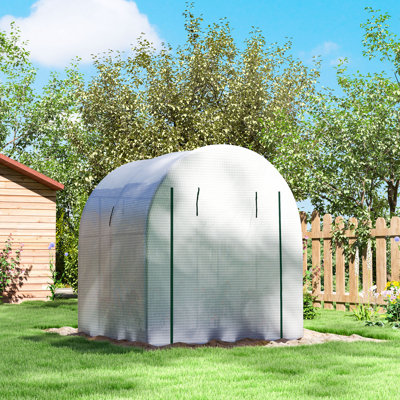 L5.91ft W5.91ft H6.56ft Polytunnel Greenhouse
