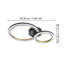 Tullos Plastic LED Semi Flush Mount