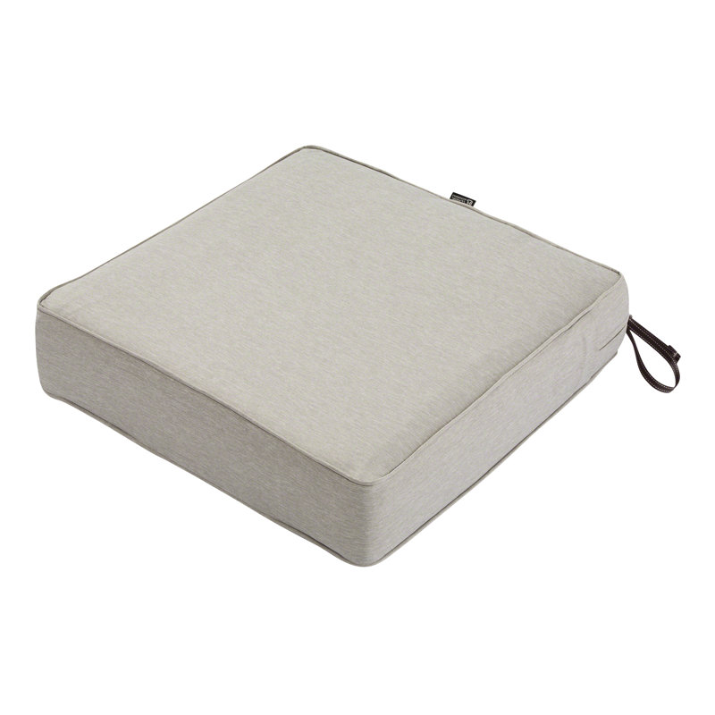 Pina Outdoor Lounge Chair Seat Cushion, Heather Gray, 4" H x 25" W x 22" D