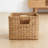 Natural Water Hyacinth Storage Baskets, Set Of 2 Cube Organizers With Metal Frame For Home Organization-1048128642-1048128640-1049666628