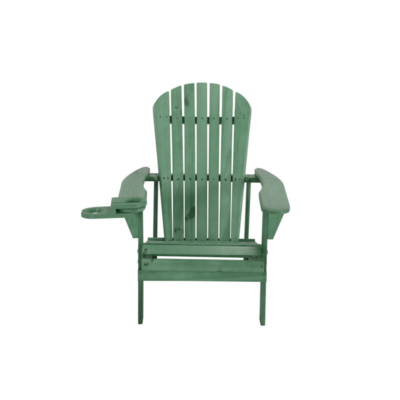 Apsana Pine Outdoor Adirondack Chair, Sea Green