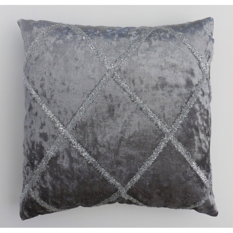 Housse de coussin carré Dylan, Gris