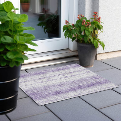 Malek Washable Abstract Indoor / Outdoor Rug