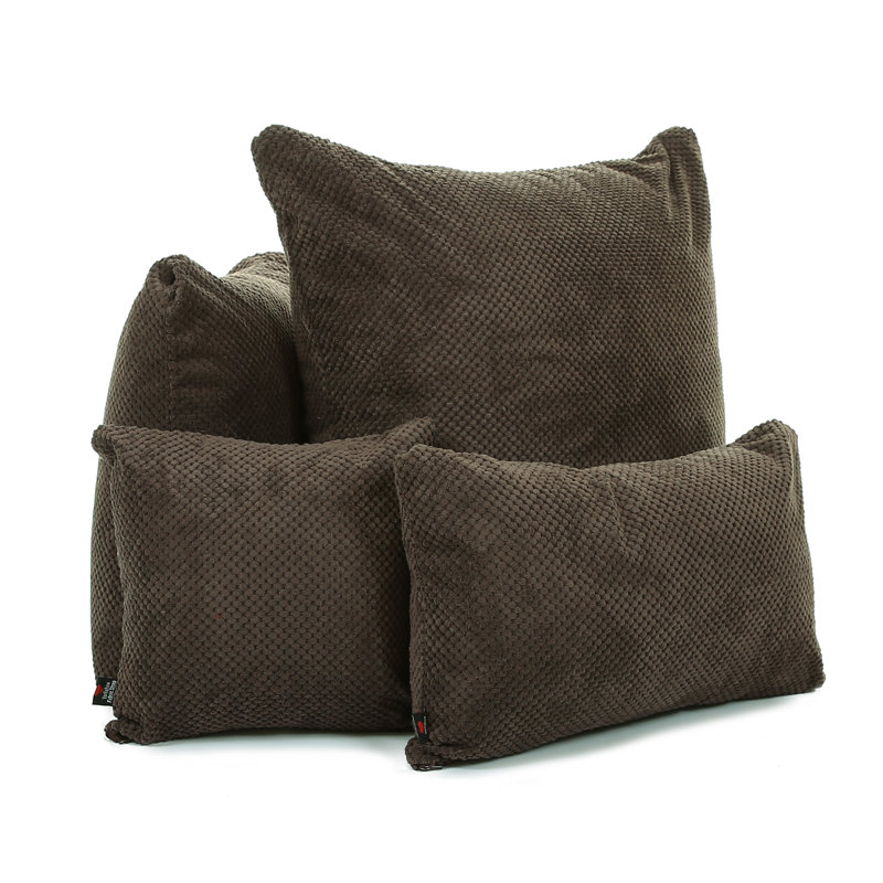 Alvarado Square Throw Cushion, 43 x 43cm, Mocha