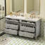Meuble-lavabo de 60 po avec lavabo en céramique Alsup-1816369624