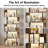 6-Tier Geometric Bookcase with Lighting-1365733968