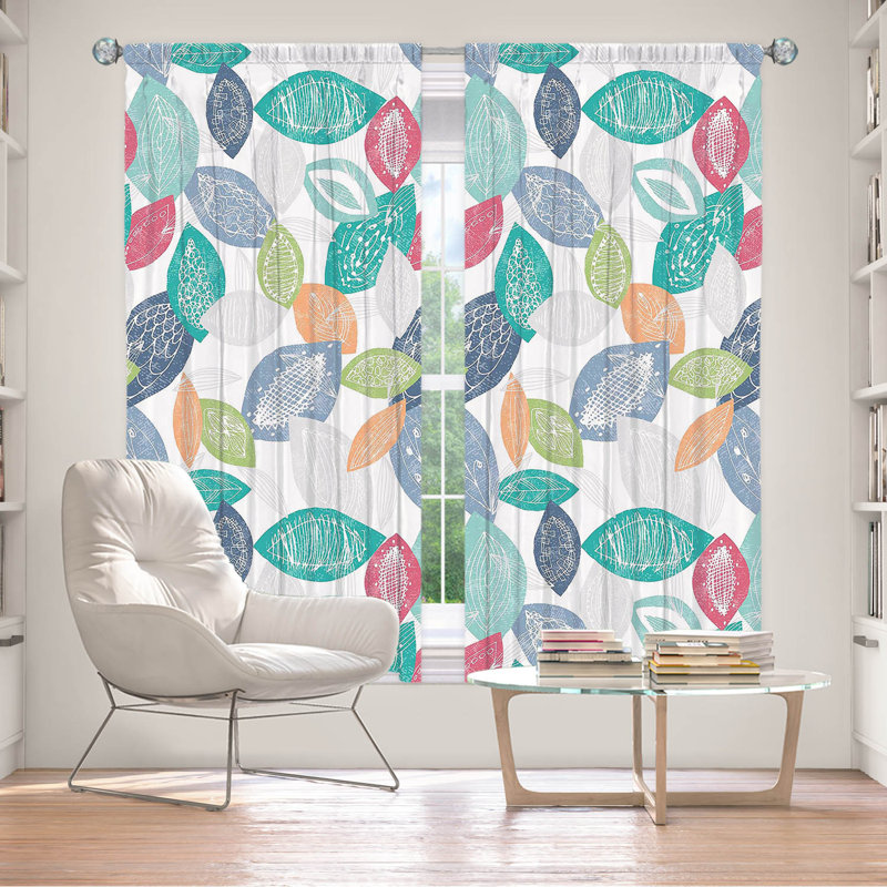 Paire de rideaux obscurcissant en polyester Eduarte, L 40 po x L 82 po
