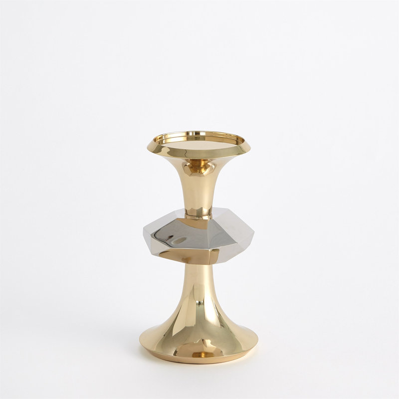 Gabriel Candle Holder-Sm, Brass