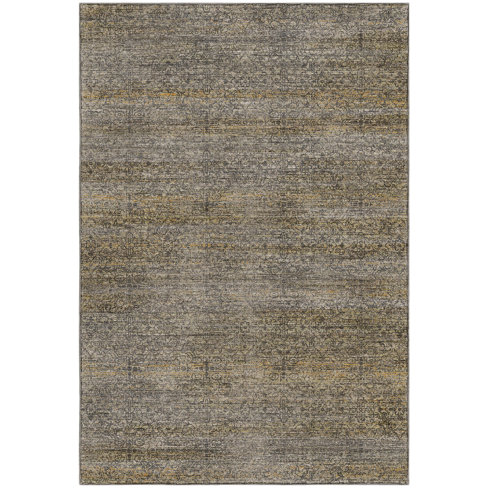 Premium Machine Washable Tirico Casual Rug, Graphite, 5' x 7'6"