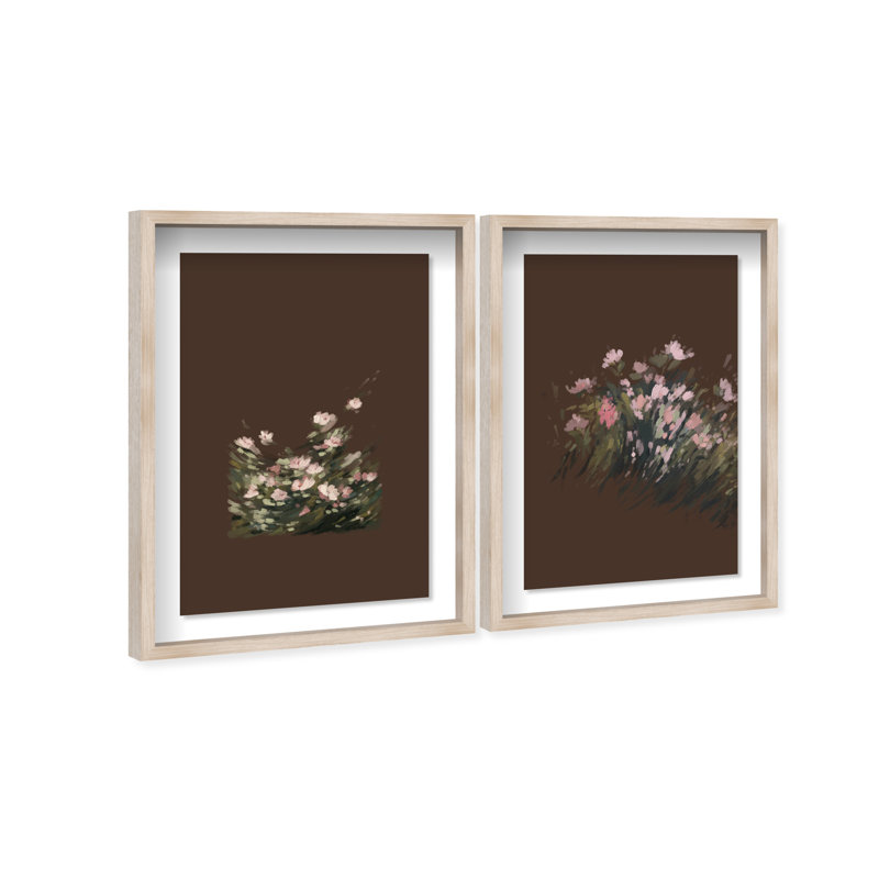 Secret Garden Set Set by Oliver Gal, 11.5"H x 16.5"W, Natural Oak Shadowbox
