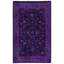 Overdyed One-of-a-Kind 4' 1" X 6' 6" Hand Knotted Area Rug