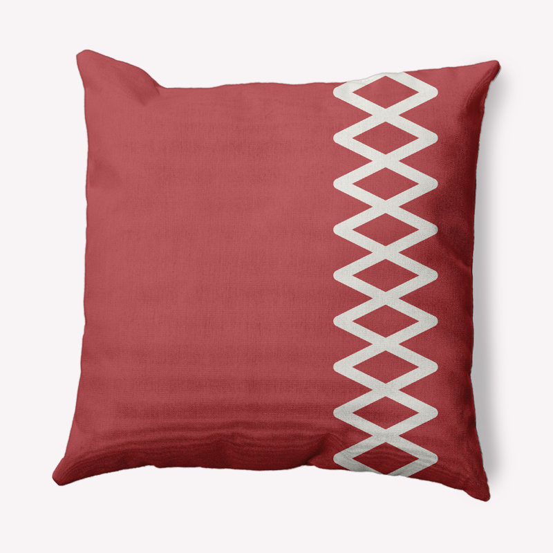 Housse de coussin et insert Layton, 18 po x 18 po, Rouge Ligonberry