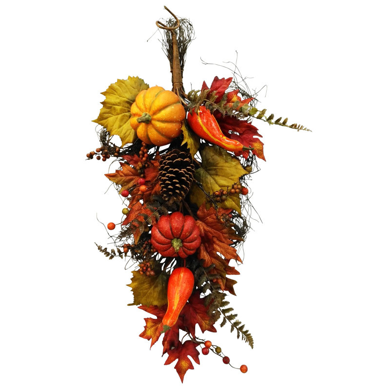 33" Pumpkin Teardrop