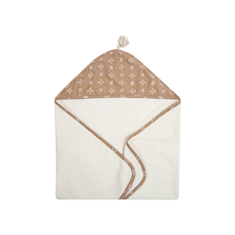 Crane Baby Hooded Towel Copper Dash - Ezra Collection