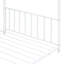 Lit plateforme simple en métal blanc - choix de chambre à coucher moderne. Fabrication robuste. Pas de sommier tapissier. Processus d'assemblage simple. 75 po x 39,2 po. Poids de 42 lb. Hauteur de 63,8 po. 18 pièces de lattes incluses