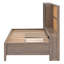 Lit de jour simple avec tablettes de rangement, planche de liège, ports USB et 3 tiroirs-2132271309